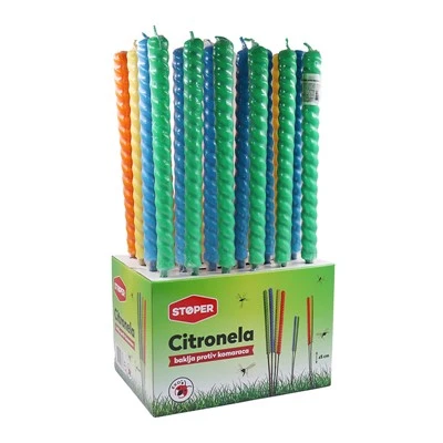 Allumez la bougie à la citronnelle